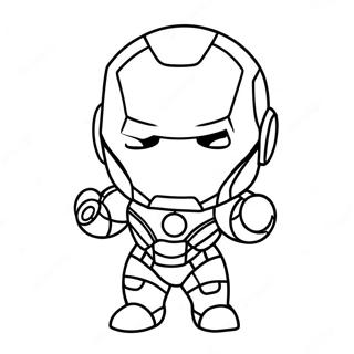 Pagina Da Colorare Delladorabile Chibi Iron Man 42932-35749