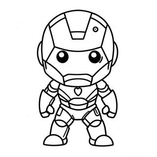 Pagina Da Colorare Delladorabile Chibi Iron Man 42932-35751