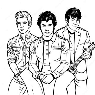 Pagina Da Colorare Del Logo Dei Jonas Brothers 42971-35790