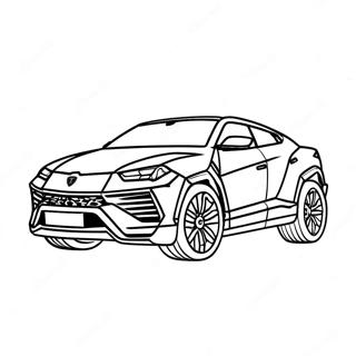 Pagina Da Colorare Sportiva Lamborghini Urus 43103-35885