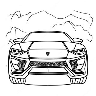 Pagina Da Colorare Sportiva Lamborghini Urus 43103-35886