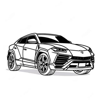 Pagina Da Colorare Sportiva Lamborghini Urus 43103-35888