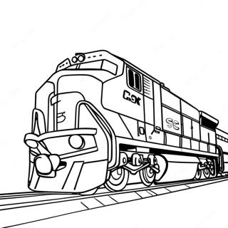 Pagina Da Colorare Del Treno Csx 43172-35931