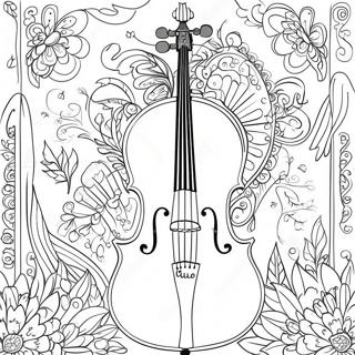 Violoncello Pagine Da Colorare