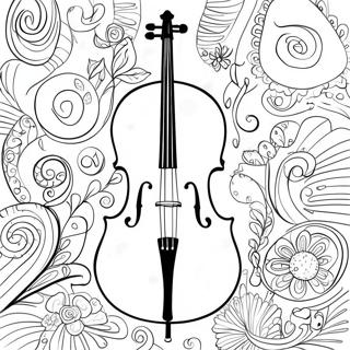 Pagina Da Colorare Del Violoncello 43252-35995