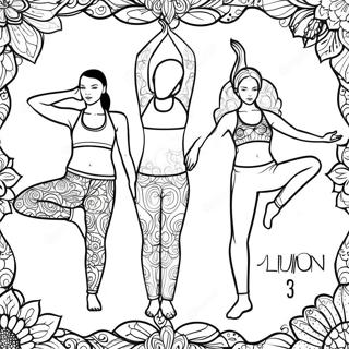 Pagina Da Colorare Delle Posizioni Yoga Lululemon 43293-36036