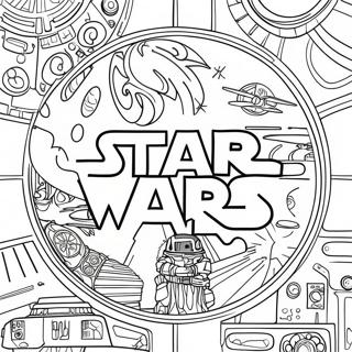 Pagina Da Colorare Del Logo Di Star Wars 43372-36096