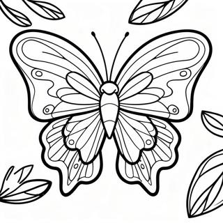 Pagina Da Colorare Della Farfalla Leafwing Colorata 43623-36299