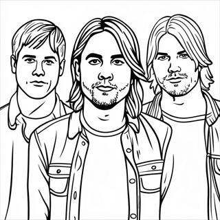 Pagina Da Colorare Dei Membri Della Band Nirvana 43753-36406