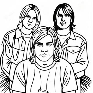 Pagina Da Colorare Dei Membri Della Band Nirvana 43753-36407