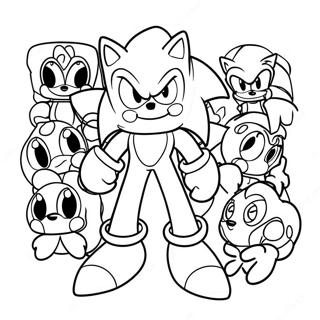 Sonic Prime Nine Da Colorare 43942-36551