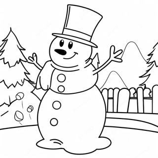 Pagina Da Colorare Di Frosty Il Pupazzo Di Neve 44032-36624