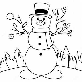 Pagina Da Colorare Di Frosty Il Pupazzo Di Neve Allegro 44033-36625