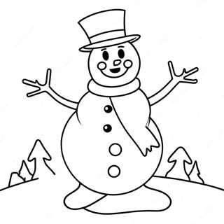 Pagina Da Colorare Di Frosty Il Pupazzo Di Neve Allegro 44033-36626