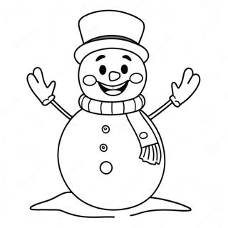 Pagina Da Colorare Di Frosty Il Pupazzo Di Neve Allegro 44033-36627