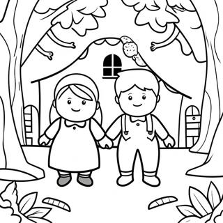 Hansel E Gretel Pagine Da Colorare