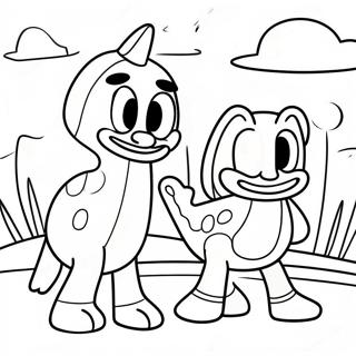 Pagina Da Colorare Di Gumby E Pokey In Avventura 44303-36842