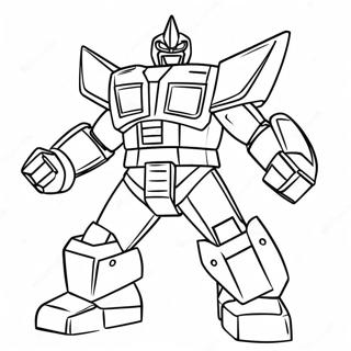 Mighty Megazord In Azione Pagina Da Colorare 44413-36931