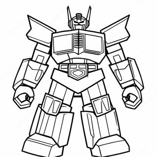 Mighty Megazord In Azione Pagina Da Colorare 44413-36932