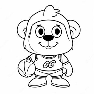 Pagina Da Colorare Della Mascotte Dei Cleveland Cavaliers 44483-36991