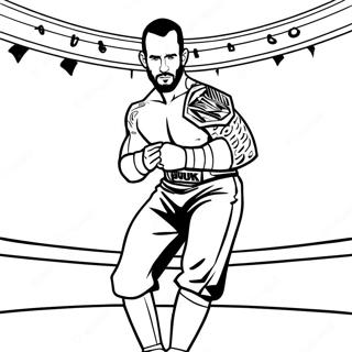 Pagina Da Colorare Di Cm Punk Sul Ring 44853-37281