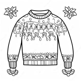 Pagina Da Colorare Del Maglione Di Natale Brutto 4491-3610