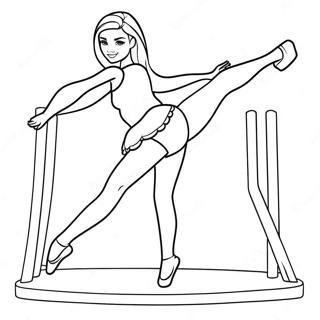 Barbie Ginnastica Pagine Da Colorare