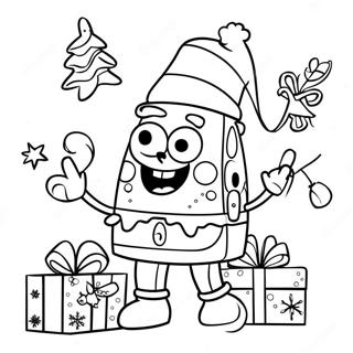 Pagina Da Colorare Di Spongebob Natale 45253-37578