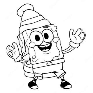 Pagina Da Colorare Di Spongebob Natale 45253-37579