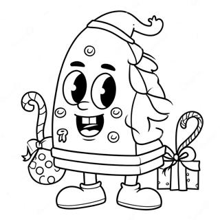 Pagina Da Colorare Di Spongebob Natale 45253-37580