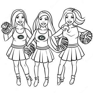 Pagina Da Colorare Delle Cheerleader Dei Green Bay Packers 4532-3648