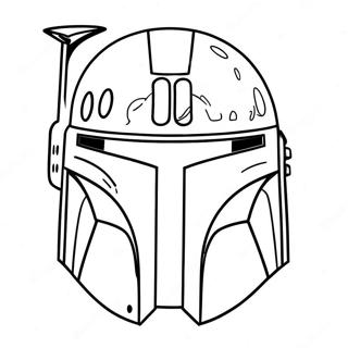 Pagina Da Colorare Del Casco Di Boba Fett 45393-37702