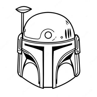 Pagina Da Colorare Del Casco Di Boba Fett 45393-37703