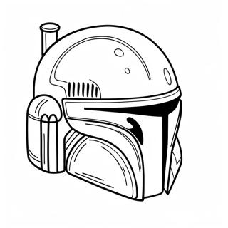 Pagina Da Colorare Del Casco Iconico Di Boba Fett 45394-37706