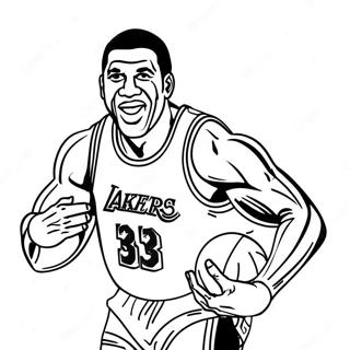 Pagina Da Colorare Di Magic Johnson 45503-37779