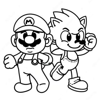 Pagina Da Colorare Di Mario E Sonic 45753-38014