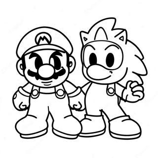 Pagina Da Colorare Di Mario E Sonic 45753-38016