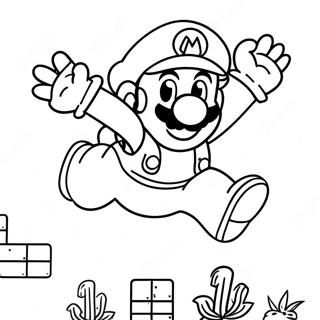 Pagina Da Colorare Di Super Mario Che Salta Sopra I Nemici 45754-38000