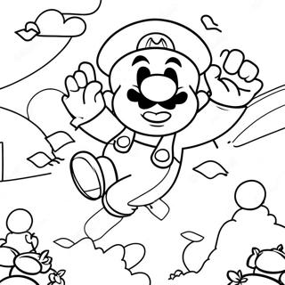 Pagina Da Colorare Di Super Mario Che Salta Sopra I Nemici 45754-38117