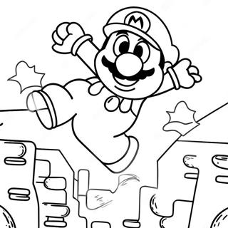 Pagina Da Colorare Di Super Mario Che Salta Sopra I Nemici 45754-38118