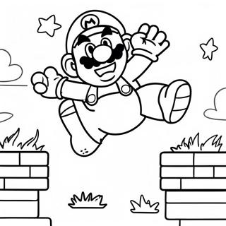 Pagina Da Colorare Di Super Mario Che Salta Sopra I Nemici 45754-38119