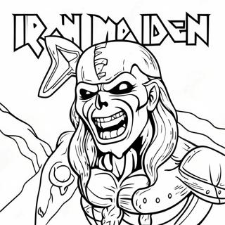 Pagina Da Colorare Del Logo Degli Iron Maiden 45923-38259