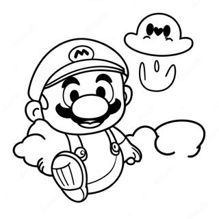 Pagina Da Colorare Di Cappy Che Vola Con Mario 4592-3695