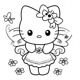 Pagina Da Colorare Di Hello Kitty Fatina 45933-38285