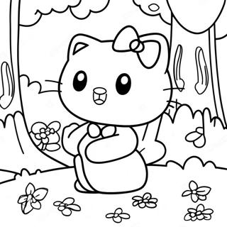 Pagina Da Colorare Di Hello Kitty Foresta Magica 45934-38268