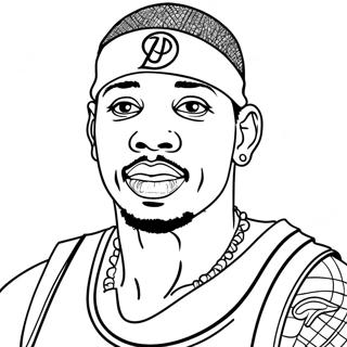 Pagina Da Colorare Di Allen Iverson 45983-38302