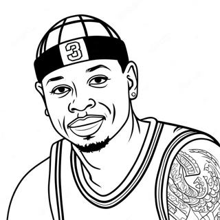 Pagina Da Colorare Di Allen Iverson 45983-38303