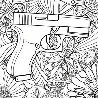 Pagina Da Colorare Glock Handgun Realistica 46154-38445