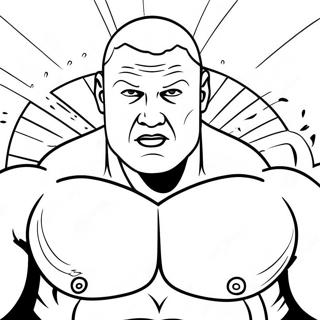 Pagina Da Colorare Brock Lesnar In Azione 46164-38449