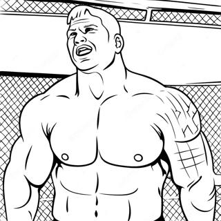 Pagina Da Colorare Brock Lesnar In Azione 46164-38452